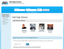 Tablet Screenshot of hallhighschool.net